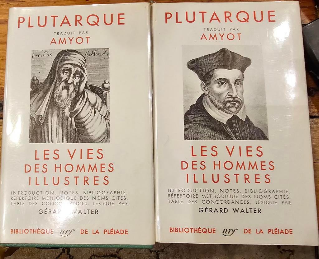 Plutarque - La vie des hommes illustrés vol 1 et 2 Pléiade, Enlèvement ou Envoi, Neuf