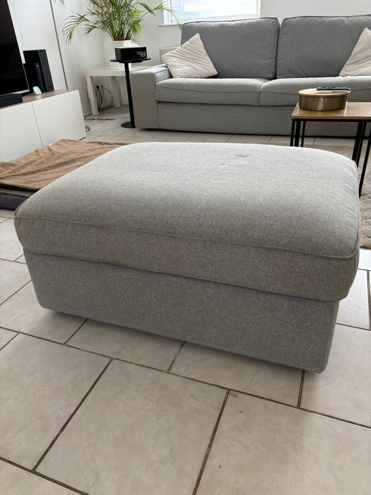 Pouf de rangement IKEA Kivik, Maison & Meubles, Enlèvement, Utilisé