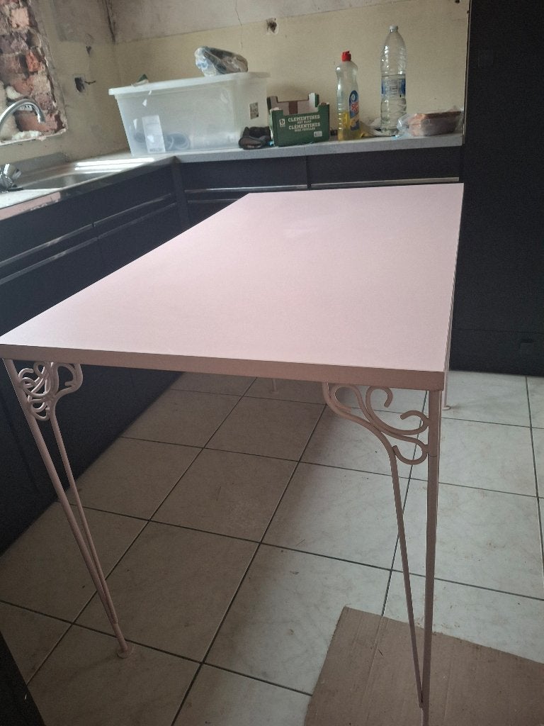 Roze tafel ikea falkhojden, Ophalen, Gebruikt, IKEA, Roze