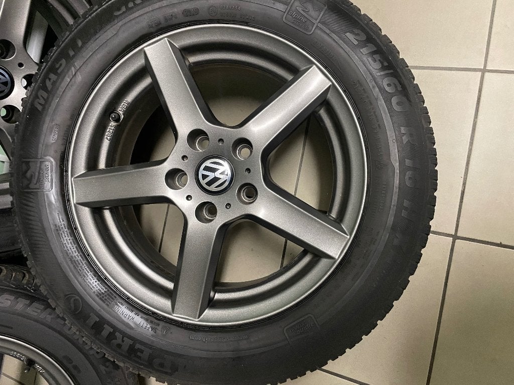 5x112 winter 215/60/16 top velgen+ banden volkswagen, Neuf, Pneus et Jantes, 16 pouces, Véhicule de tourisme