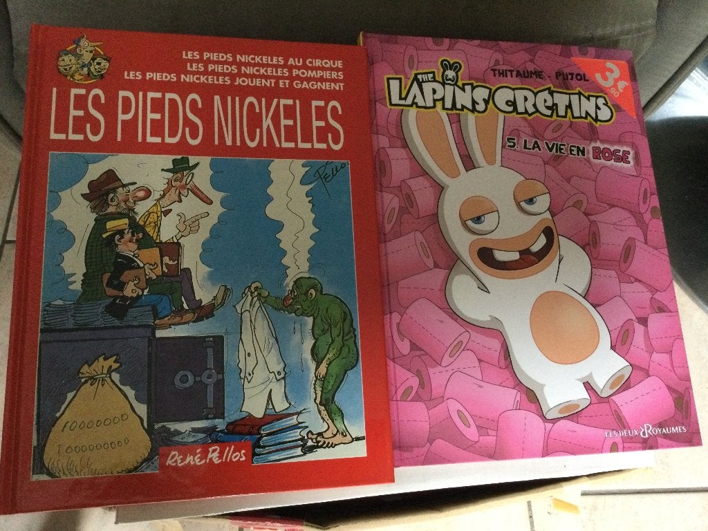 BDS:"LES PIEDS NICKELES"LAPINS CRETINS", Antiquités & Art, Enlèvement ou Envoi, PELLOS/THITAUME-PUJOL