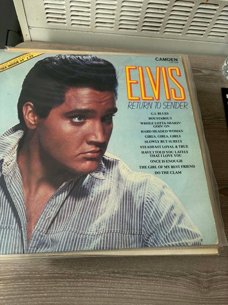 Elvis lp, return to sender, Engelse persing, blue label., CD & DVD, Vinyles | Rock, Enlèvement ou Envoi, Rock 'n' roll, Utilisé