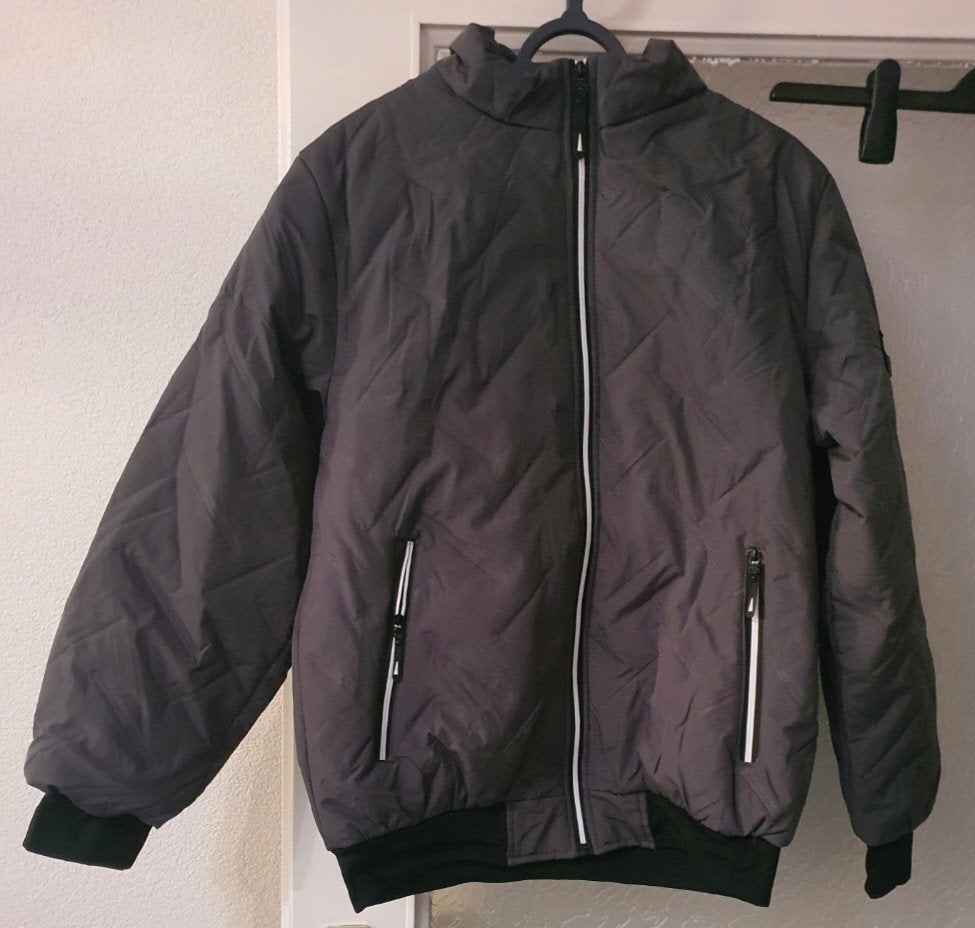 Stoere Zwarte Gewatteerde Bomberjack / Winterjas XXL, Kleding | Heren, Verzenden, Nieuw, Overige maten, Zwart