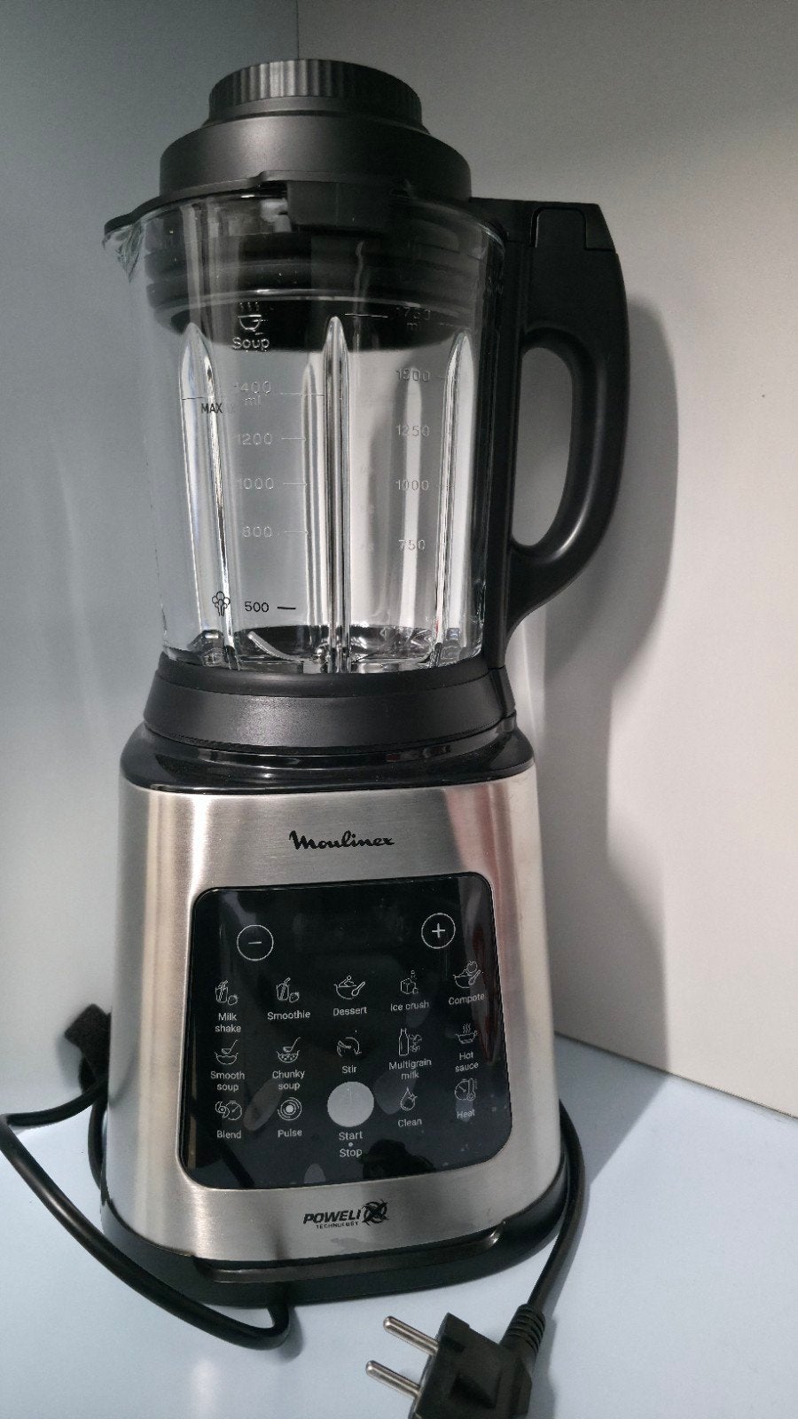 Moulinex Perfectmix Cook LM835D10 verwarmde blender, Elektronische apparatuur, 1 tot 2 liter, Ophalen of Verzenden, Zo goed als nieuw