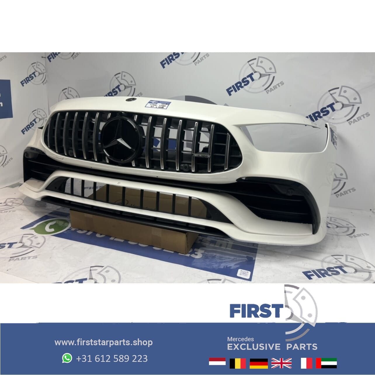 X290 W290 GT 43 53 4 DOORS COUPÉ AMG VOORBUMPER WIT COMPLEET, Utilisé, -, Avant, -