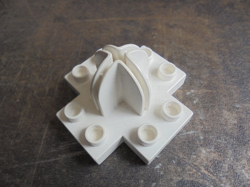 Lego Duplo Plate with Dome Top & Crosscut Slots (zie foto's), Ophalen of Verzenden, Gebruikt, Losse stenen, Duplo
