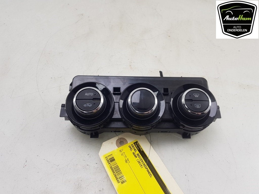 BEDIENINGSPANEEL VERWARMING Opel Adam (|13363975|13468064|), Gebruikt, Postoffice@zf.com, Löwentaler Straße 20
88046  Friedrichshafen, DE