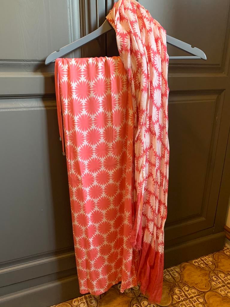 Lange rok terre bleue met bijpassend sjaal mt 36 nieuw, Kleding | Dames, Rokken, Nieuw, Ophalen of Verzenden, Maat 36 (S), Rood