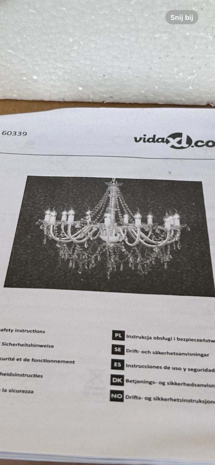 Verlichting, Huis en Inrichting, Lampen | Kroonluchters, Ophalen, Zo goed als nieuw