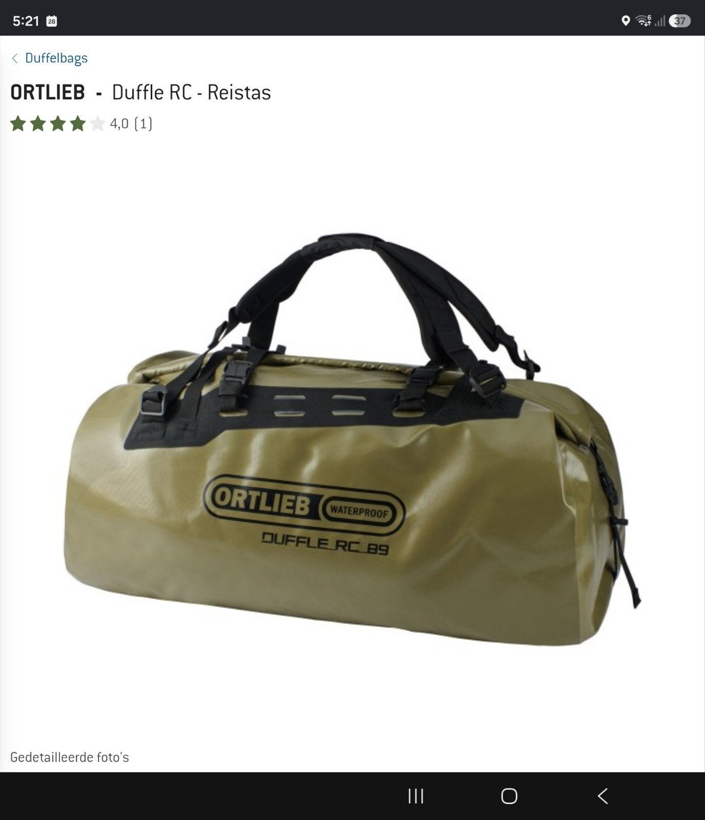 fietstas Ortlie Duffle, Fietsen en Brommers, Ophalen of Verzenden, Nieuw, Ortlieb