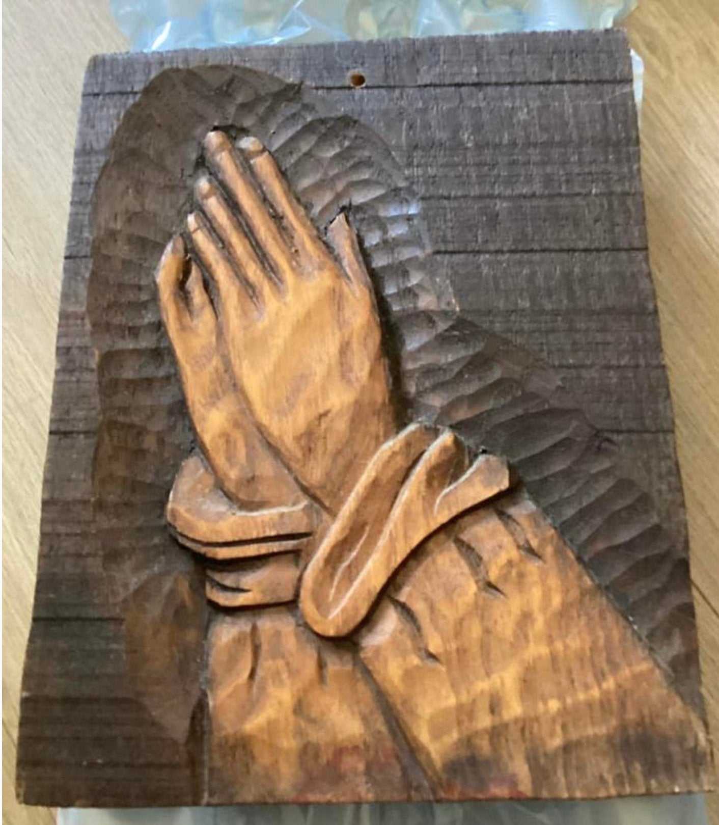 BIDDENDE HANDEN ,ANTIEK WANDBORD,NAAR ALBRECHT DÜRER ,MOOI !, Antiek en Kunst, Ophalen of Verzenden