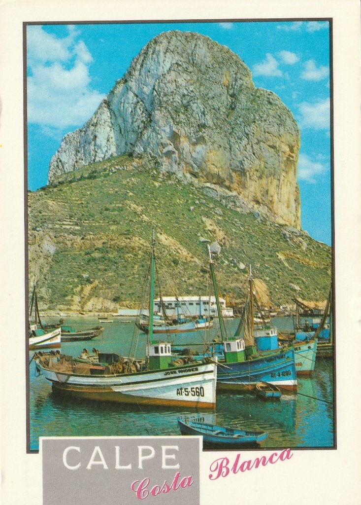 CALPE -  Rots Ifach en de Haven, Verzenden, Ongelopen, Spanje