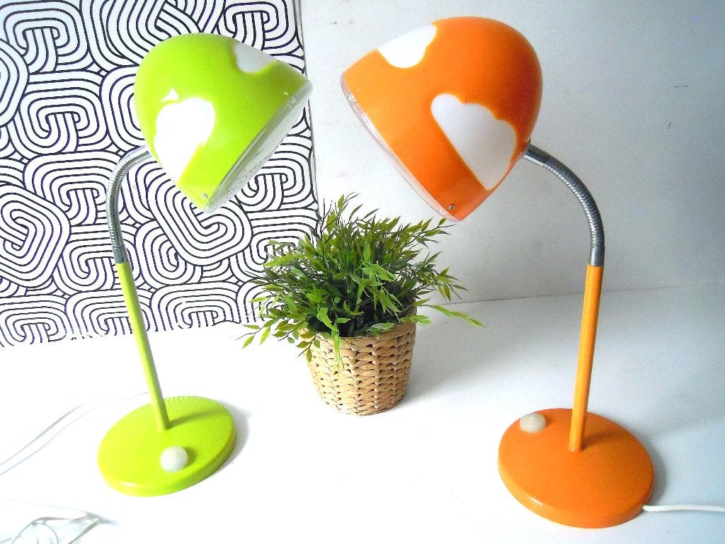 Lampe de bureau avec nuages blancs, Lampe, Enlèvement ou Envoi, Orange, Comme neuf
