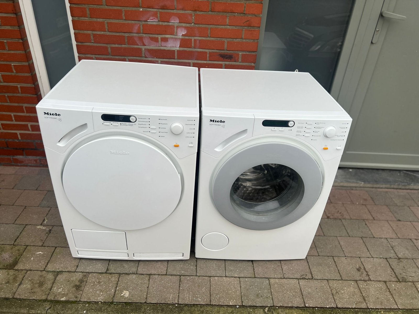 Wasmachine en droogkast Miele werken perfect beide A+++ 8KG, Elektronische apparatuur, Wasmachines, Ophalen, Zo goed als nieuw