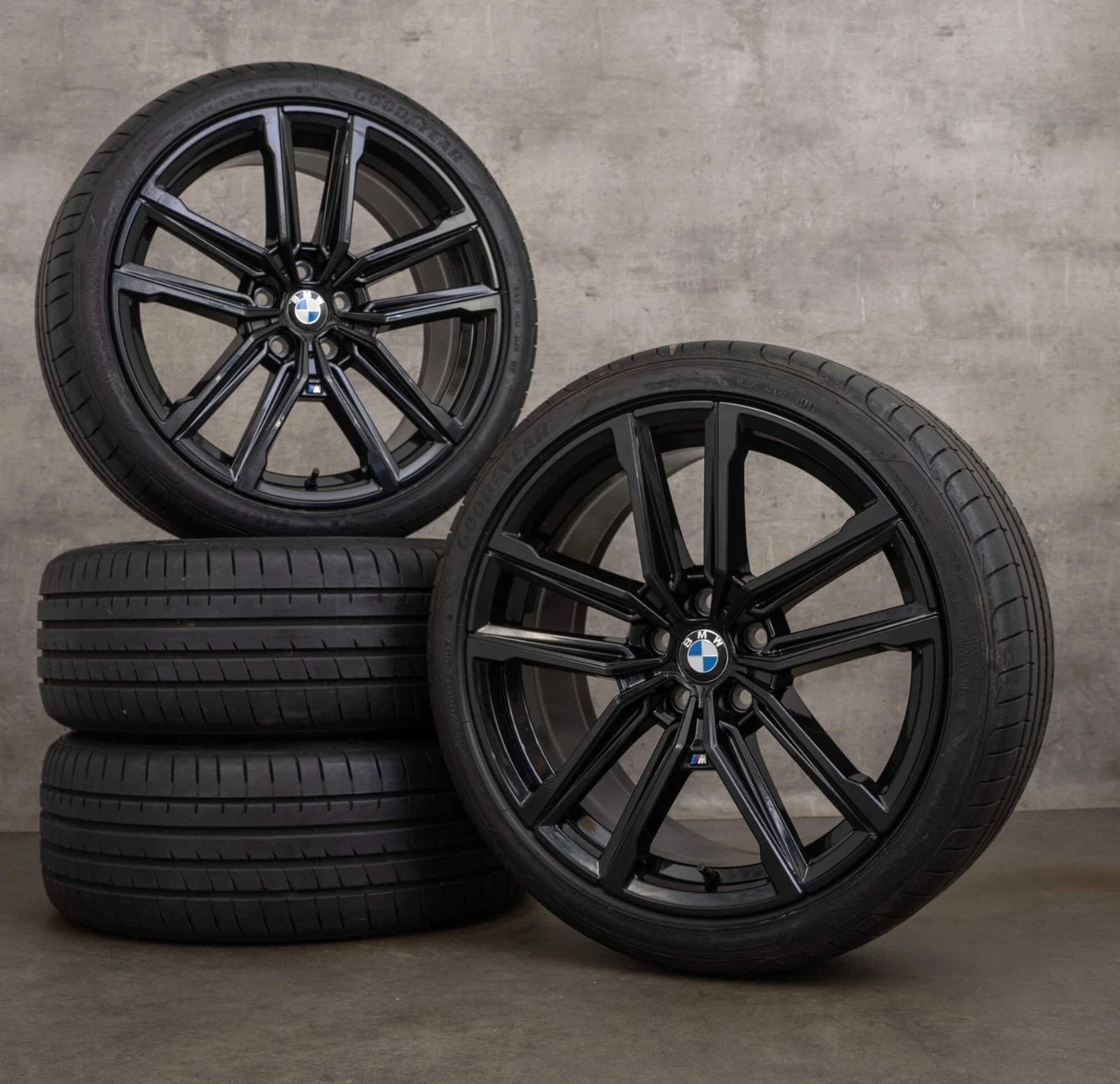 Originele BMW m velgen (breedset), Auto-onderdelen, Banden en Velgen, Gebruikt, 255 mm, Banden en Velgen, Zomerbanden