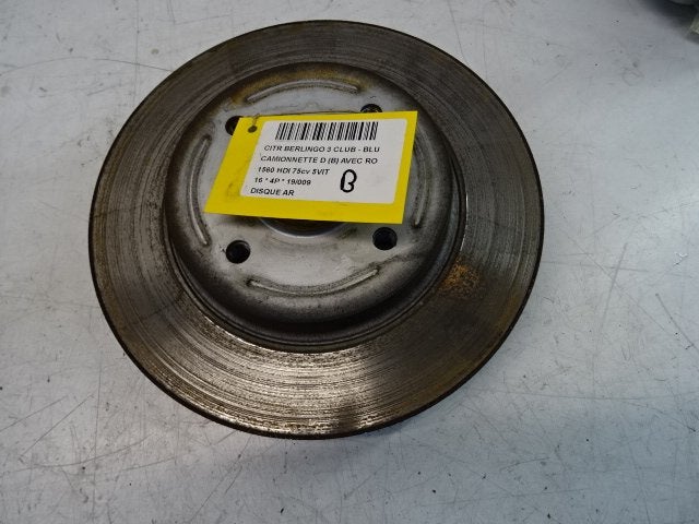 FREIN DISQUE ARRIÈRE Citroën Berlingo (01-2008/06-2018), Utilisé, Citroën