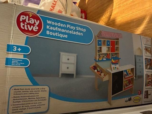 Playtive houten winkeltje, Kinderen en Baby's, Speelgoed | Houten speelgoed, Ophalen, Nieuw, Meubelstuk of Keukentje