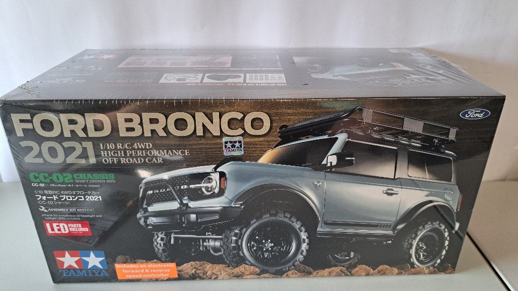 Tamiya Ford Bronco 58705 1/10 R/C (CC-02), Neuf, Échelle 1:10, Enlèvement ou Envoi, Voiture off road