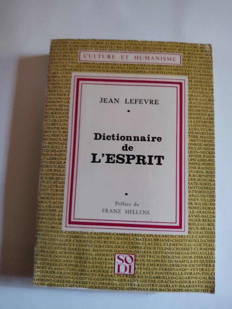 Jean Lefevre. Dictionnaire de l'esprit., Ophalen of Verzenden, Gelezen, Jean Lefevre