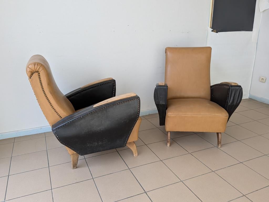 Jaren 60 set zeteltjes, vintage zetel, Ophalen