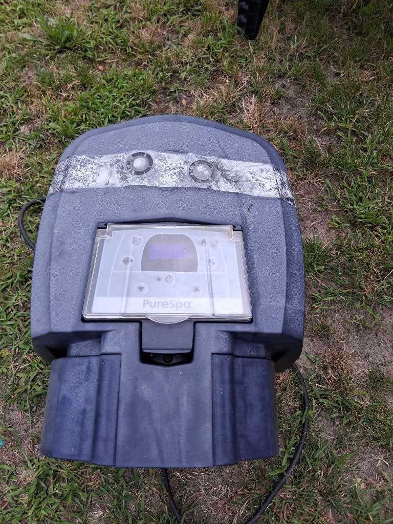 Pomp jaccuzi intex, Tuin en Terras, Ophalen, Gebruikt, Pomp, Opblaasbaar