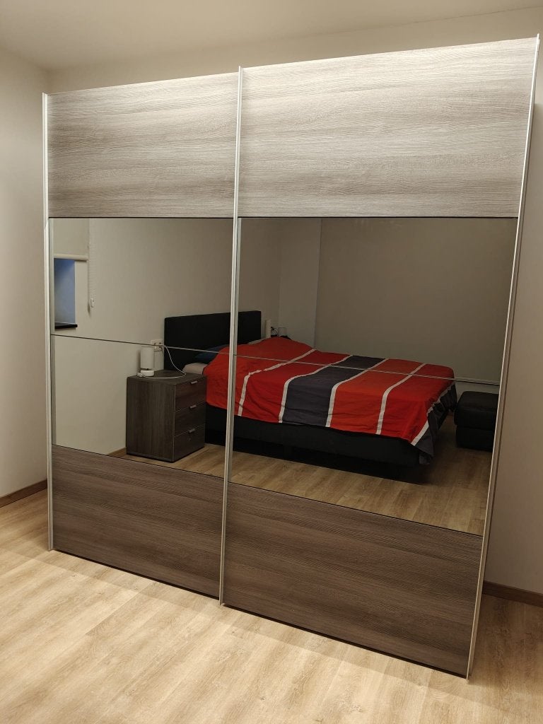 Slaapkamerkast, Huis en Inrichting, Ophalen, Gebruikt, 100 tot 150 cm, 200 cm of meer