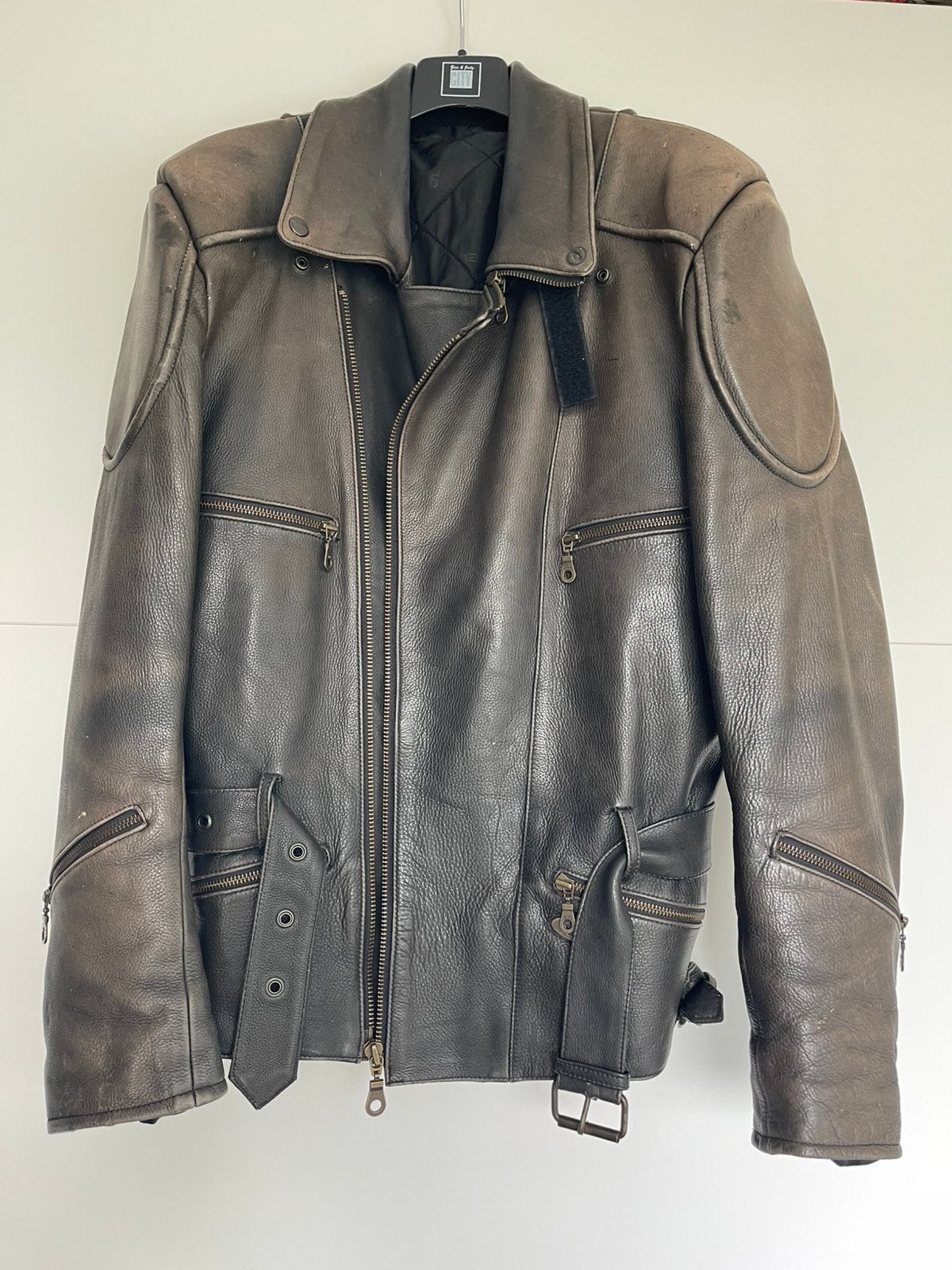 Vintage Richa leren motorjas - maat 52, Ophalen, Tweedehands, Heren, Jas | leer