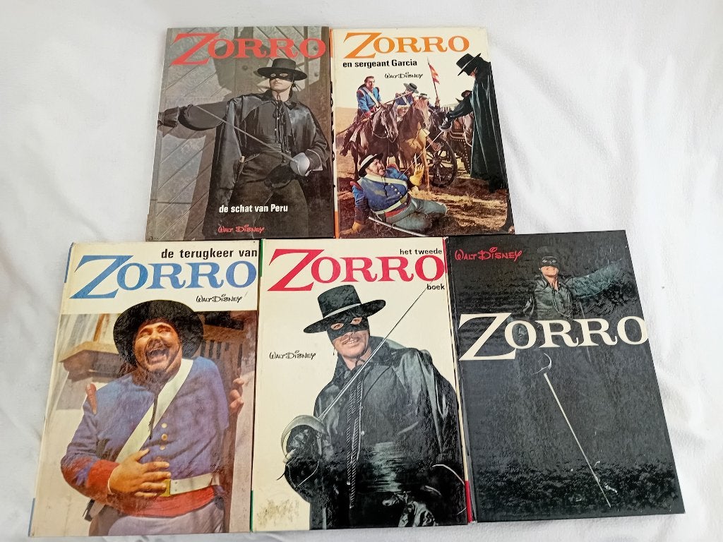 ZORRO - WALT DISNEY volledige reeks + EXTRA stripverhaal, Enlèvement ou Envoi, Fiction, Walt Disney, Utilisé