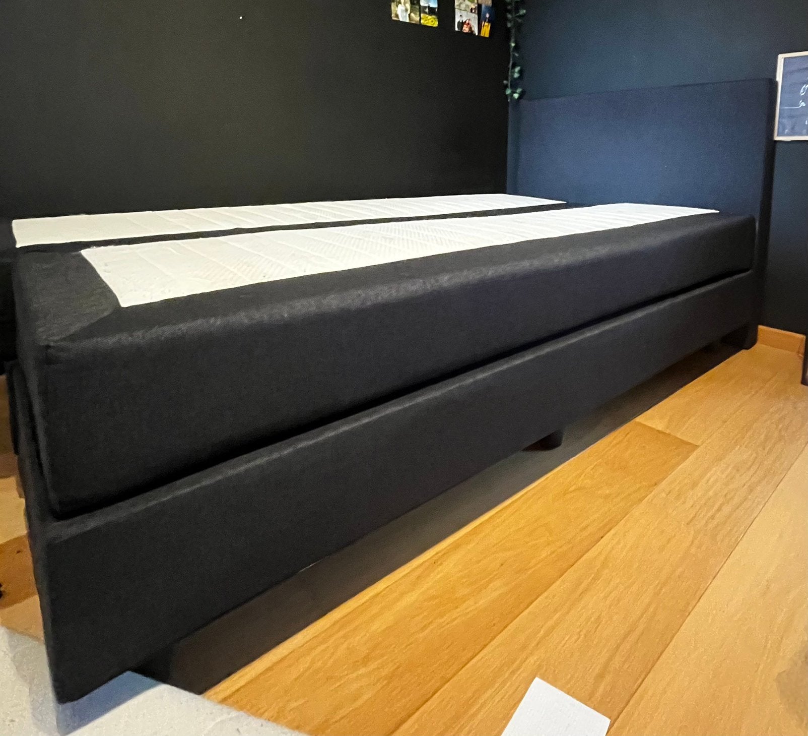 Boxspring +top matras 1m20 breed, Huis en Inrichting, Ophalen, Zo goed als nieuw