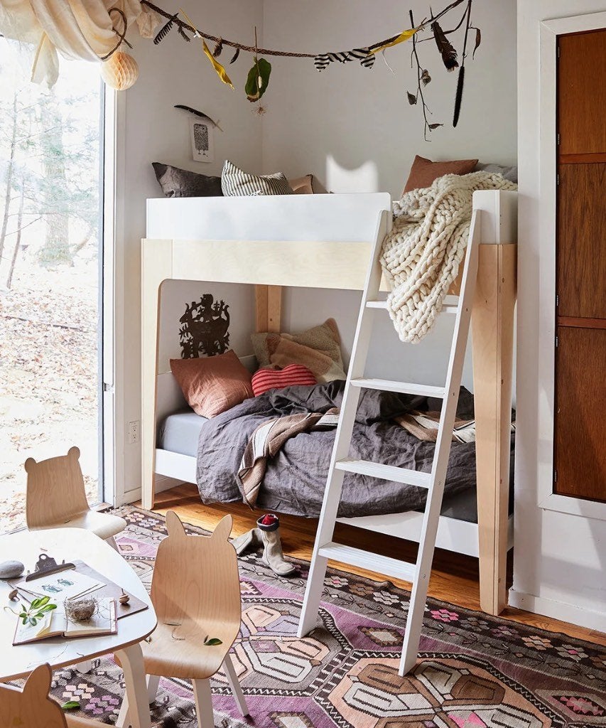 Lit superposé OEUF NYC - les petits garçons grandissent !, Enlèvement, 180 cm ou plus, 85 à 100 cm, Lit mezzanine ou Lit superposé