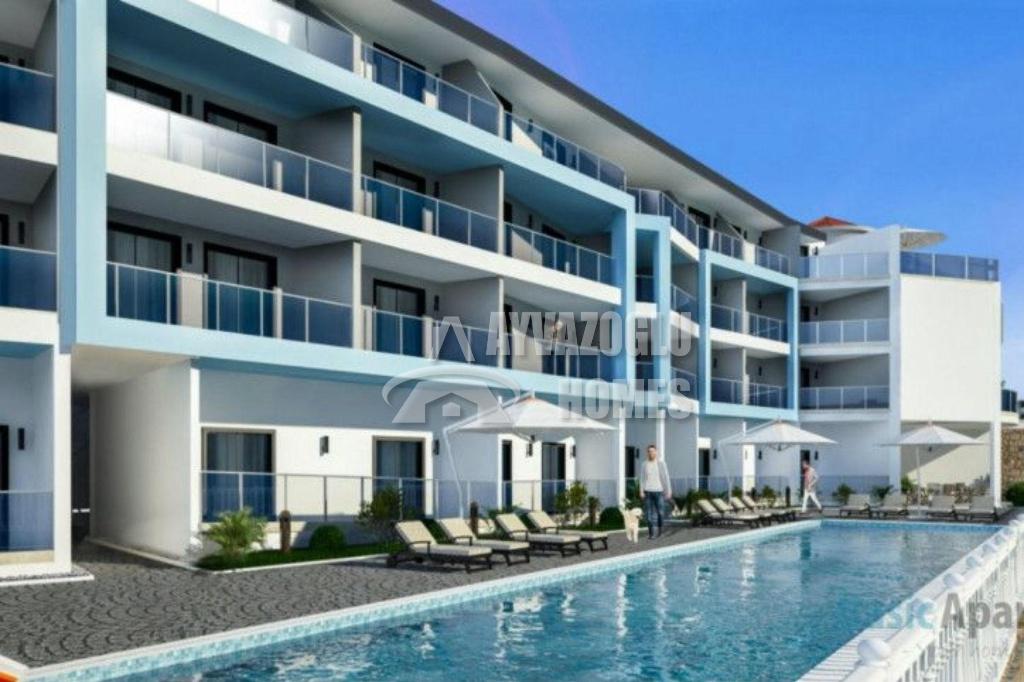 Appartement 1+1 en bord de mer avec commodités, Immo, Étranger, Ville, Turquie, 2 pièces, Appartement