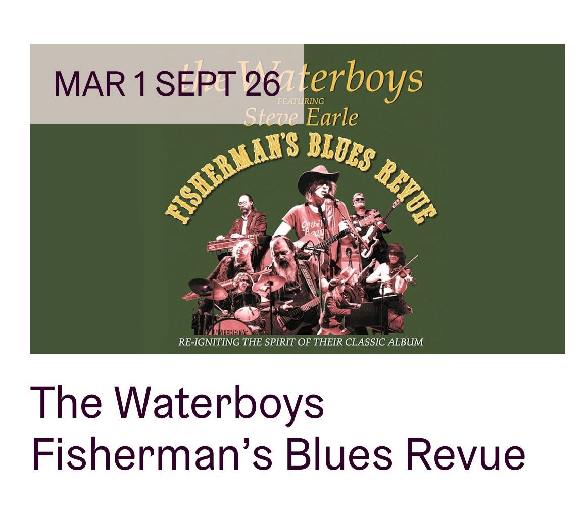 Une place pour Concert des Waterboys AB 01/09/26, Une personne, Septembre