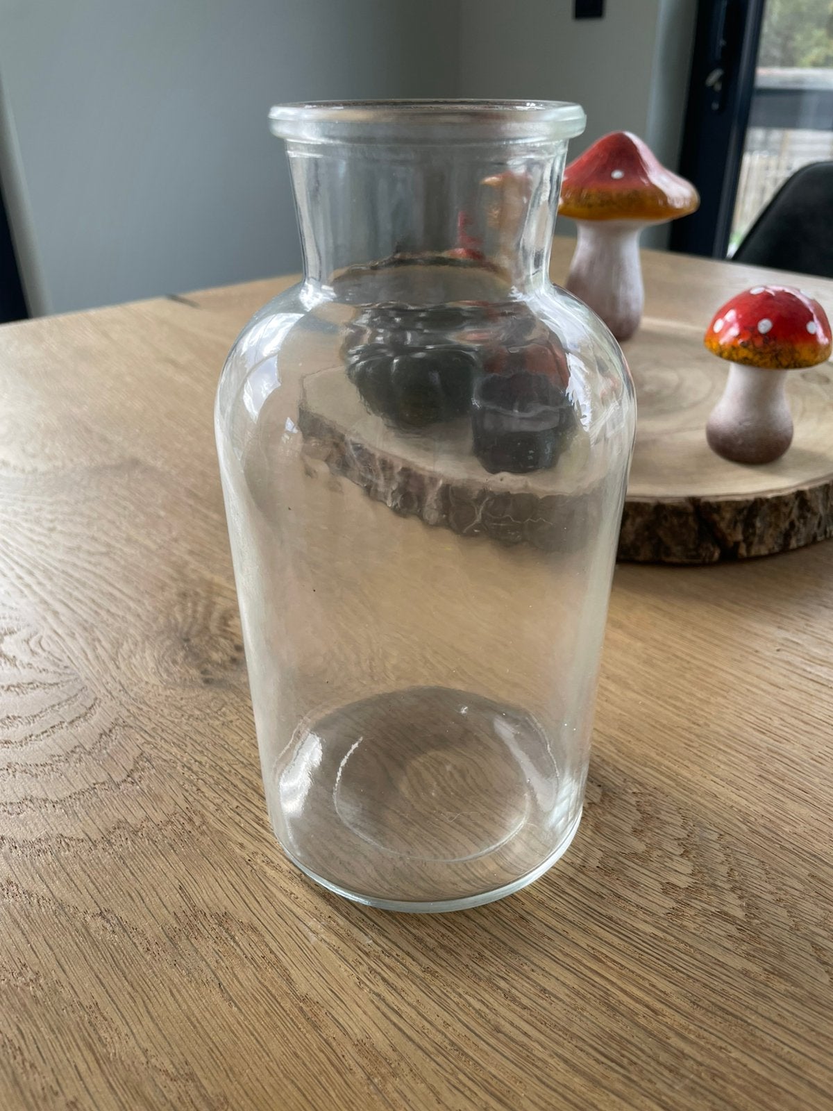 Glazen Vaas, Transparant, Ophalen of Verzenden, 20 cm, Glas