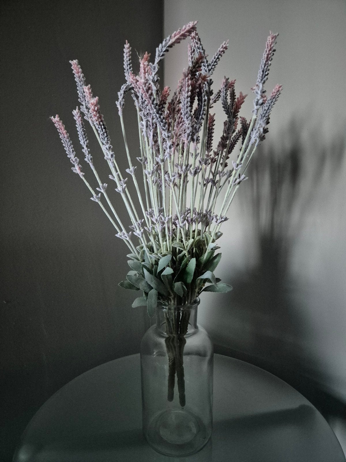 2 takken lavendel in vaas, Ophalen, Zo goed als nieuw, Kunstbloem