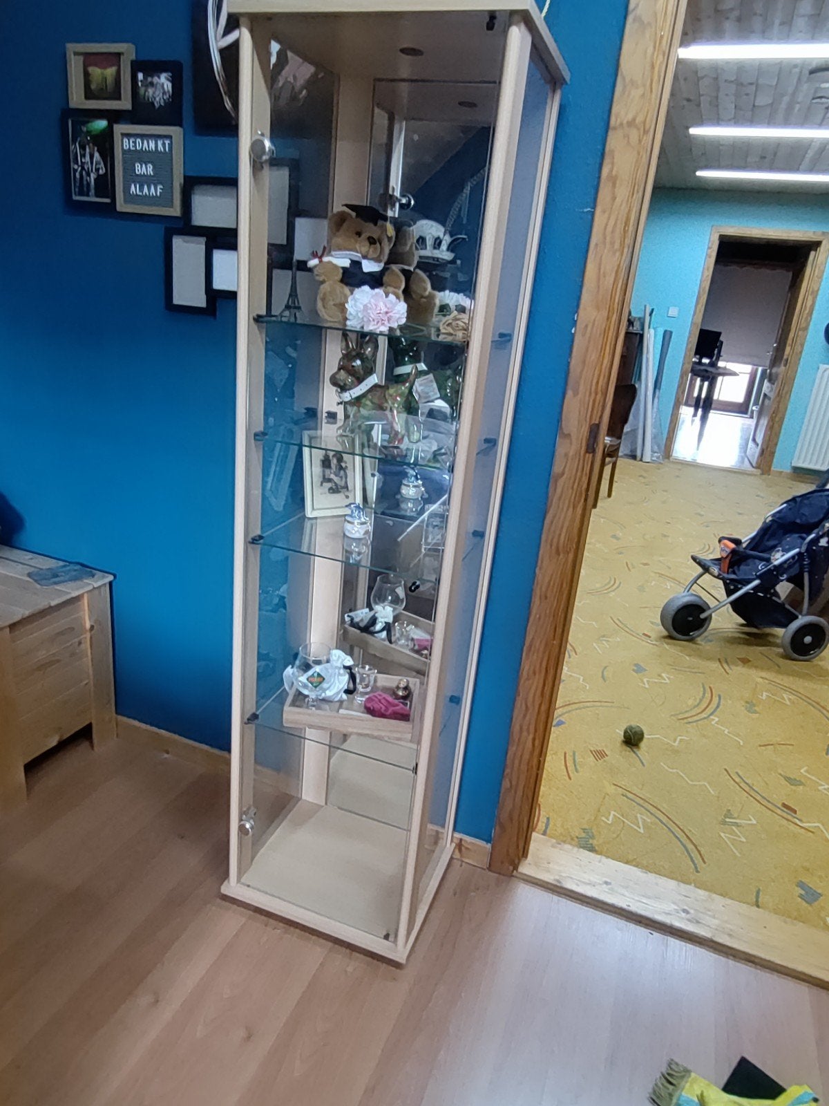 vitrinekast, Huis en Inrichting, Ophalen, Zo goed als nieuw, Glas