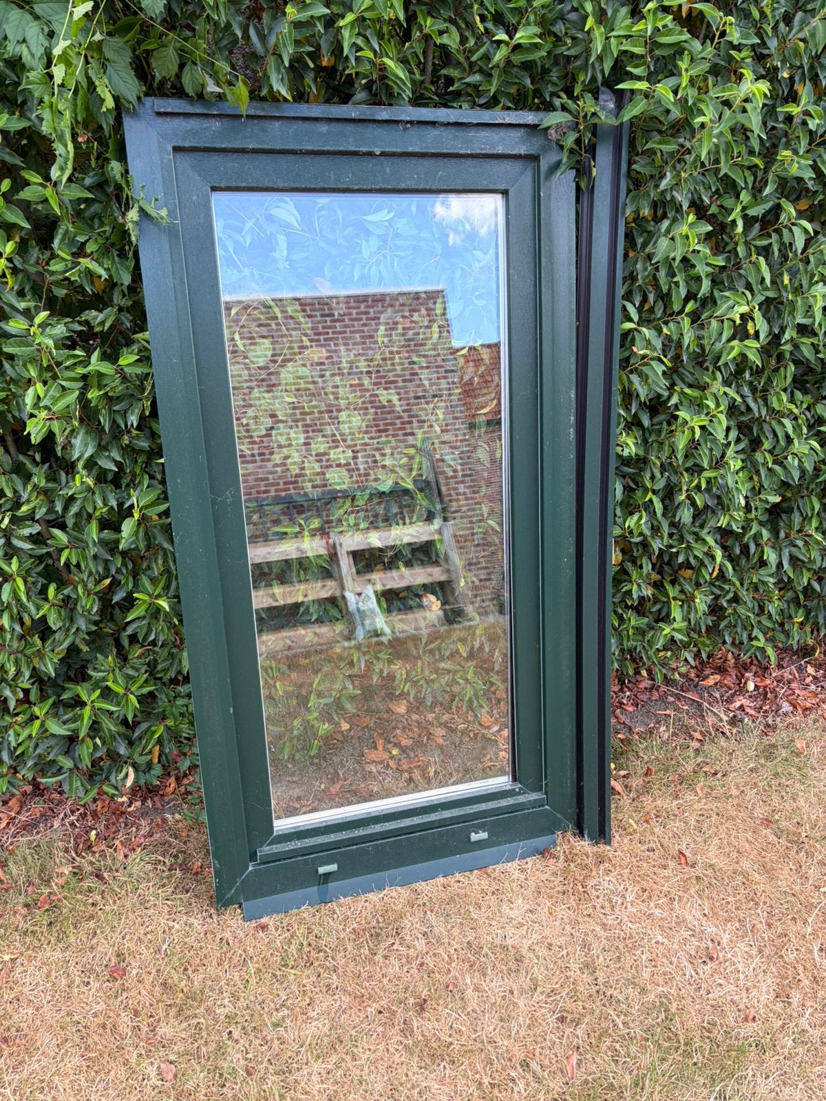 2 pvc ramen B 77x H 143-146cm draai-kip dubbel glas, Doe-het-zelf en Bouw, Ophalen, Gevelraam of Ruit, Gebruikt, Minder dan 80 cm