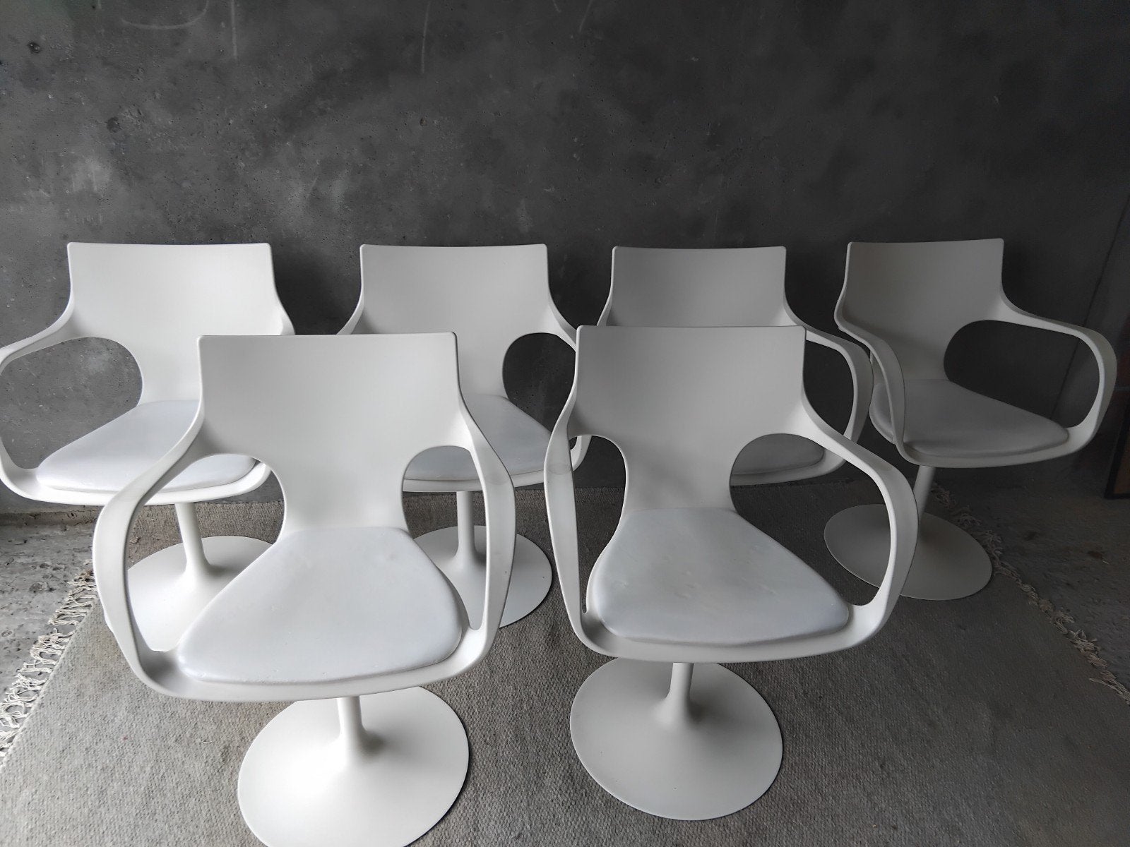 6x DESIGN CHAIRS.de flûte swivel chair., Ophalen