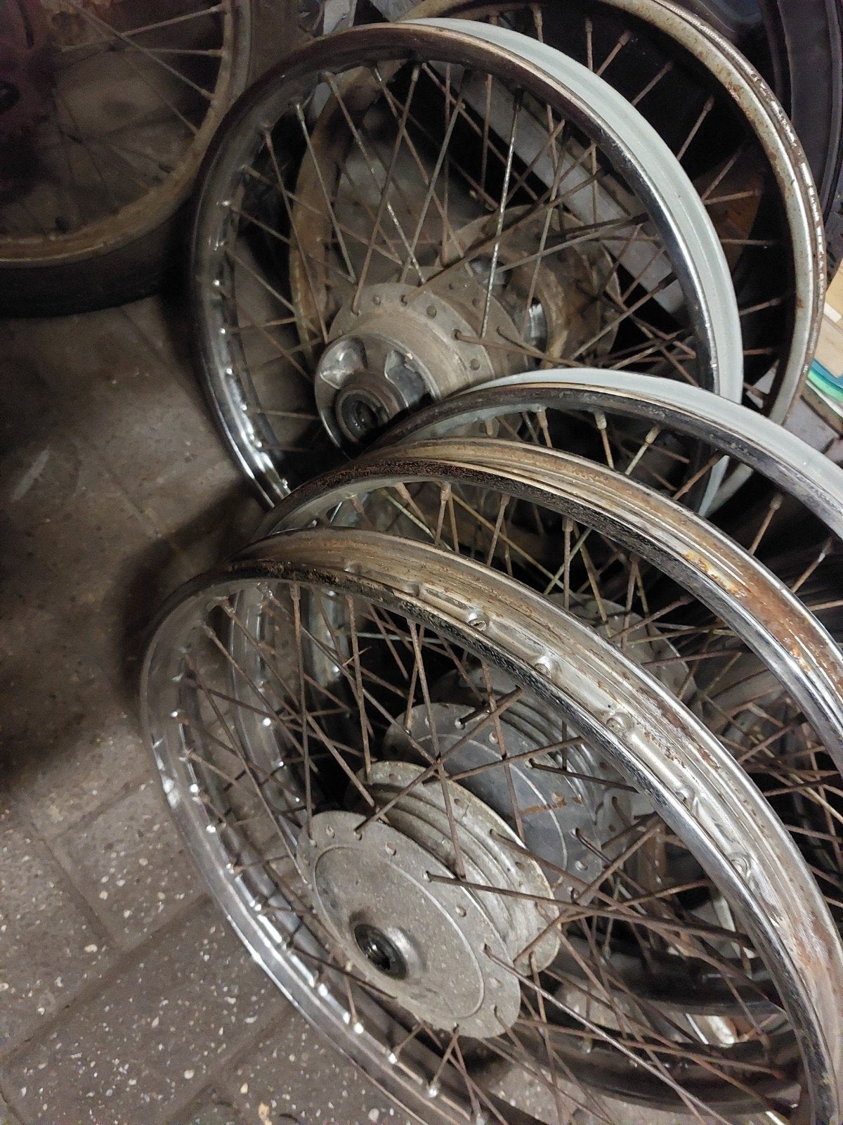lot wielen ss c50 cd, Motoren, Ophalen
