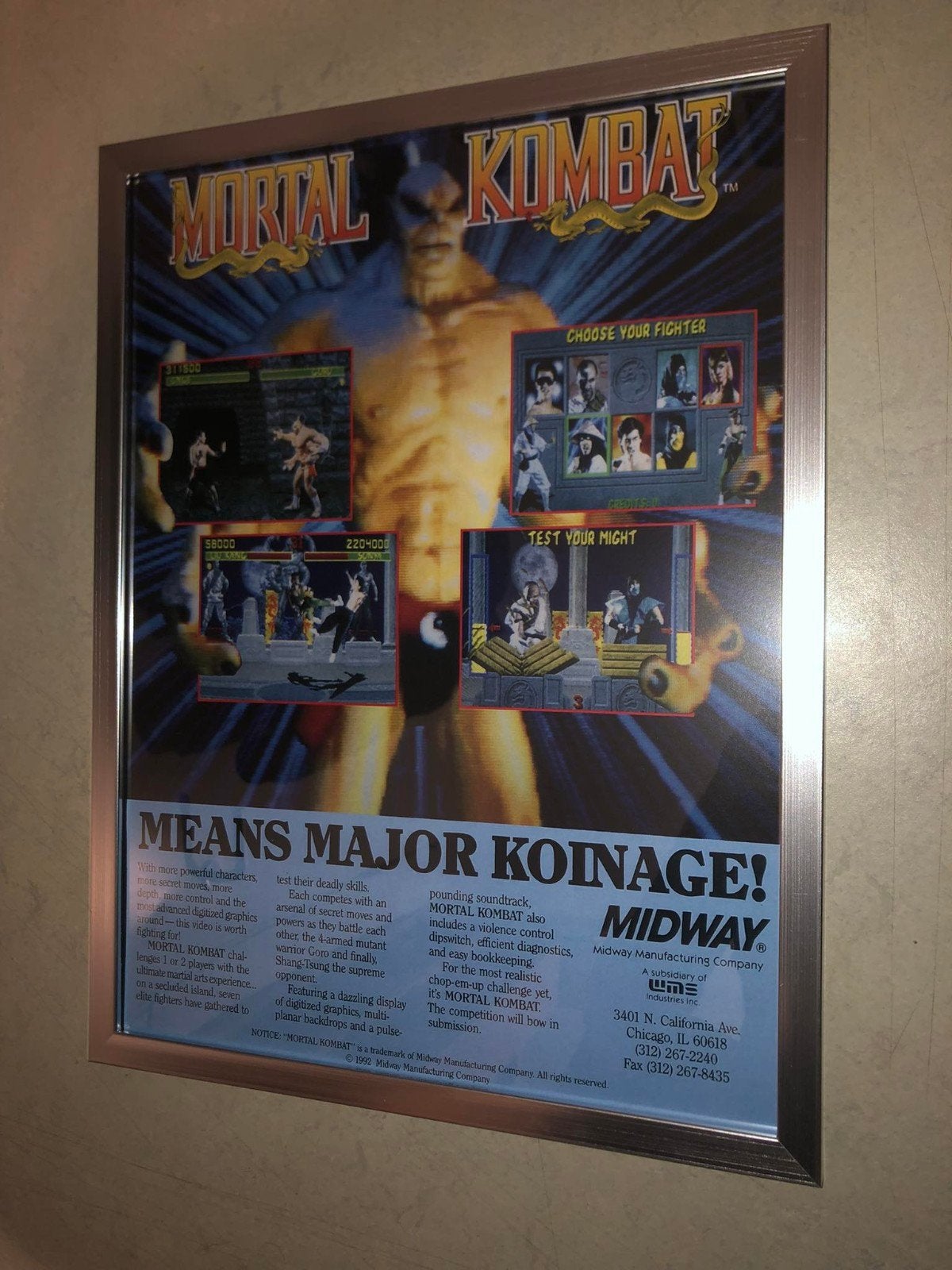 mortal kombat, Ophalen of Verzenden