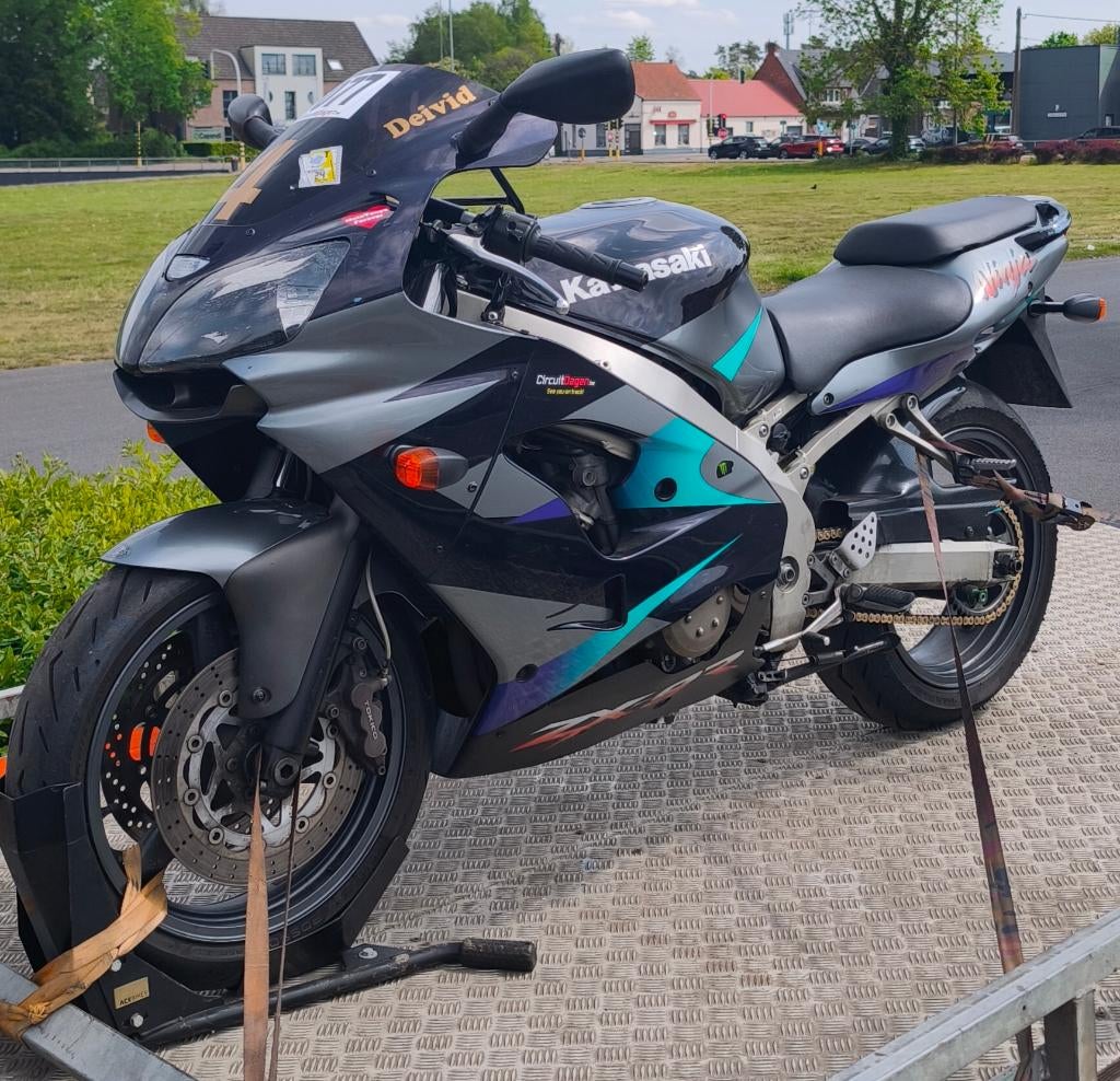 Kawasaki ZX 9 R BJ 2001, Motoren, 4 cilinders, Motorrijbewijs A, Gebruikt, 900 cc
