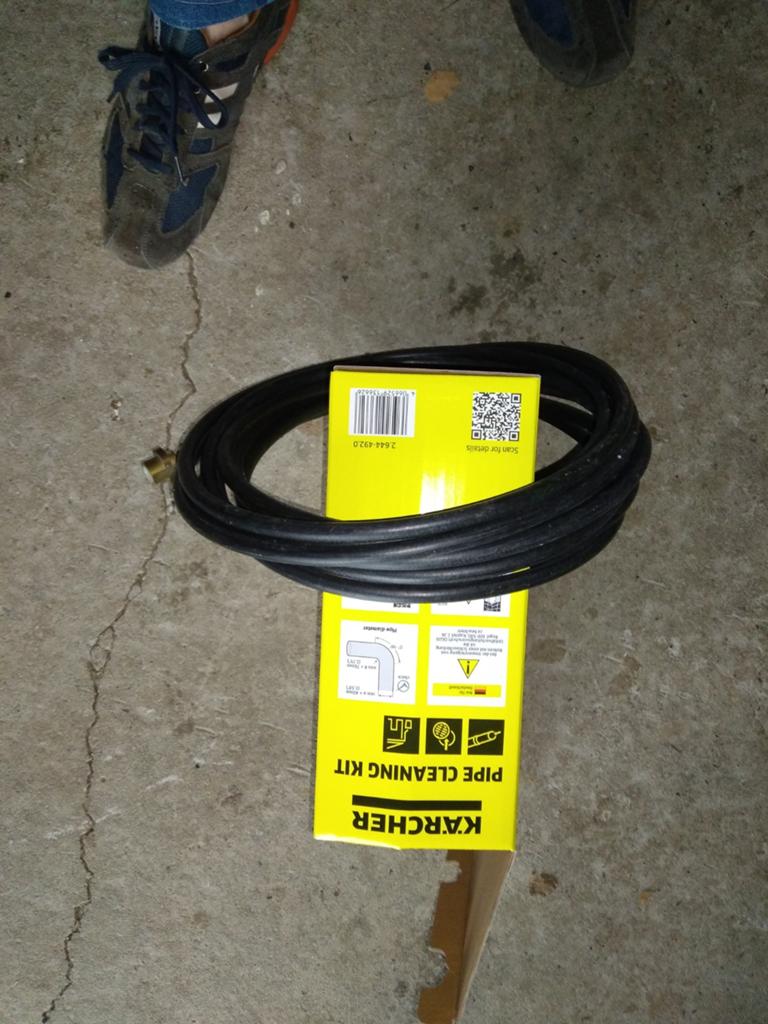 Karcher rioolrat, Ophalen