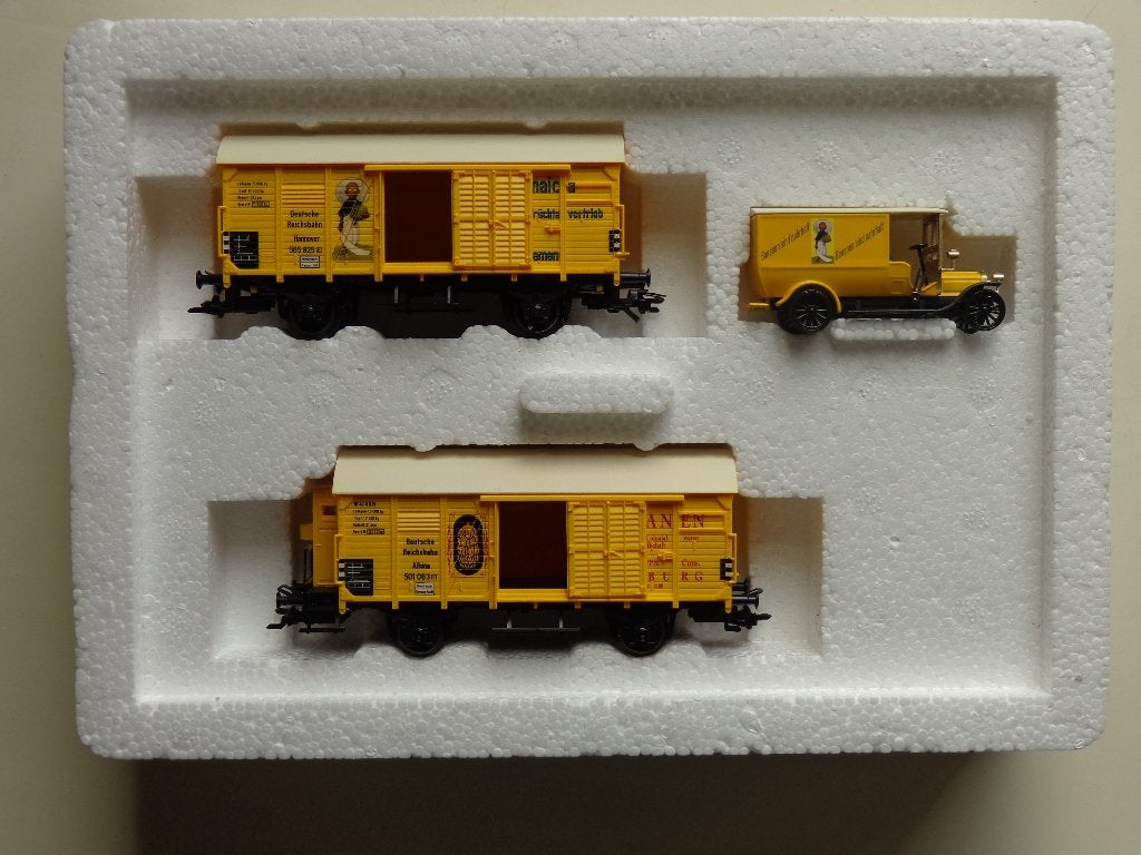 Marklin ho DRG 4876 Coffret 'Transport de Bananes'., Hobby & Loisirs créatifs, Trains miniatures | HO, Enlèvement ou Envoi, Neuf