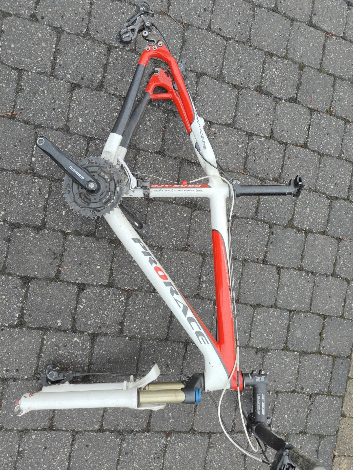 Cadre VTT PRORACE Carbon 26", Vélos & Vélomoteurs, Enlèvement, Carbone