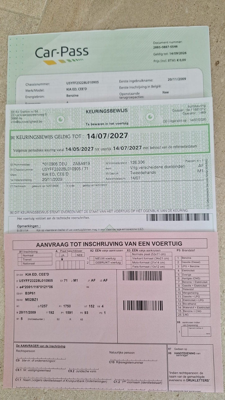 Kia Ceed 1.6 Essence 126Dkm 1st Eig Climatiseur blanc approu, Autos, Argent ou Gris, Electronic Stability Program (ESP), Particulier