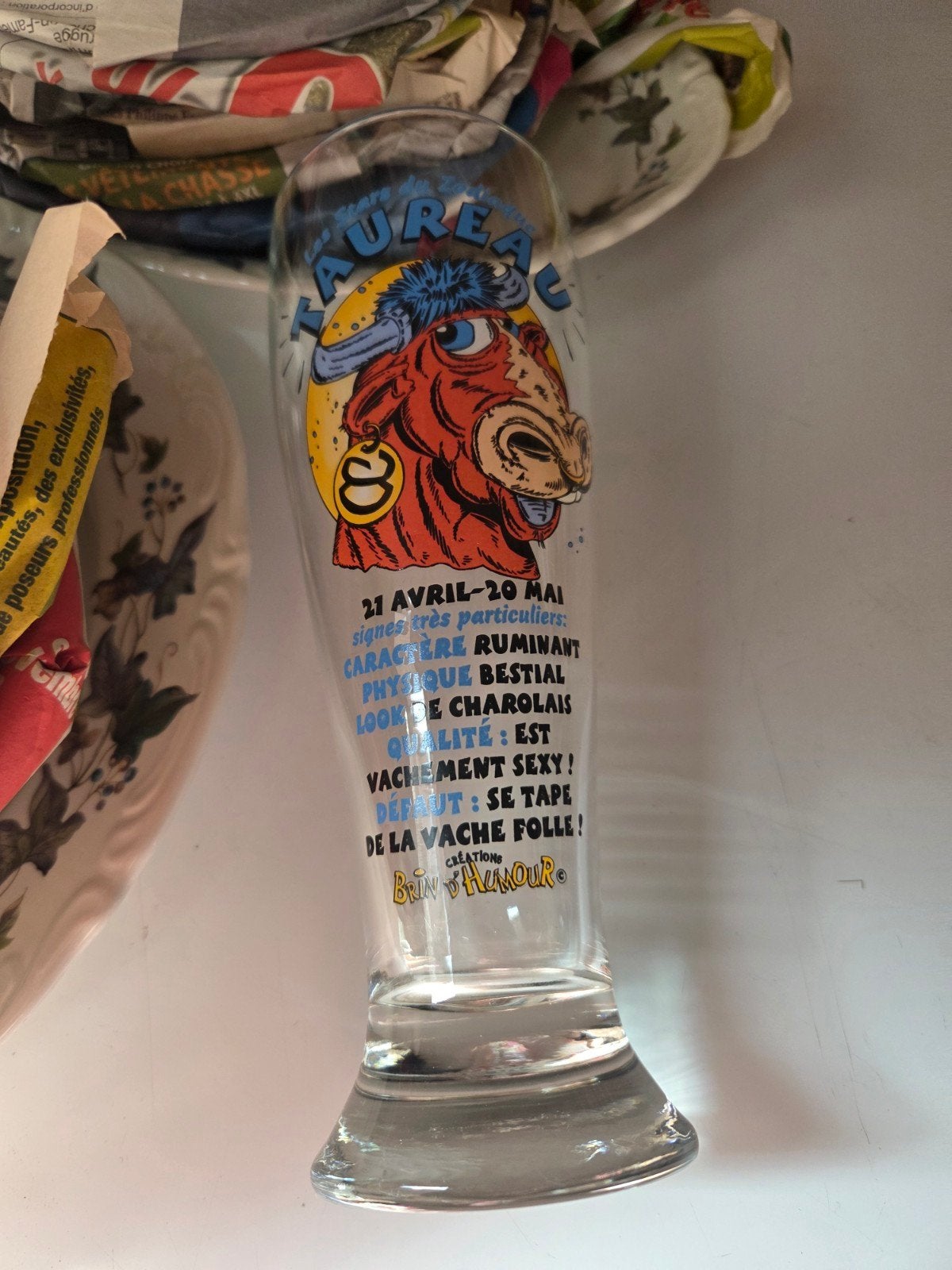 Verre zodiaque