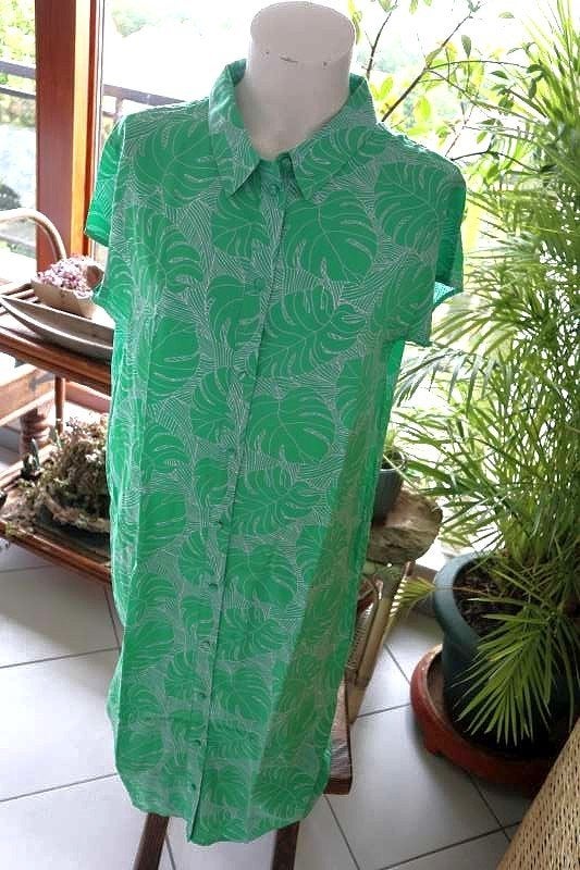 bijzonder groen natuurlijk lichte jurk, Vêtements | Femmes, Robes, Comme neuf, Taille 42/44 (L), Vert, Au-dessus du genou, Enlèvement ou Envoi