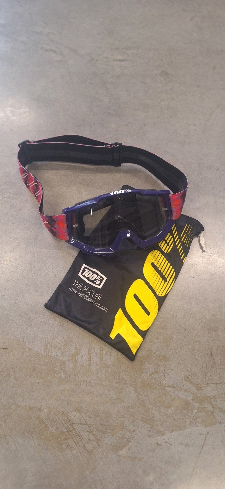 100% Accuri Junior Crossbril / BMX Bril,Inclusief opbergzak, Enlèvement
