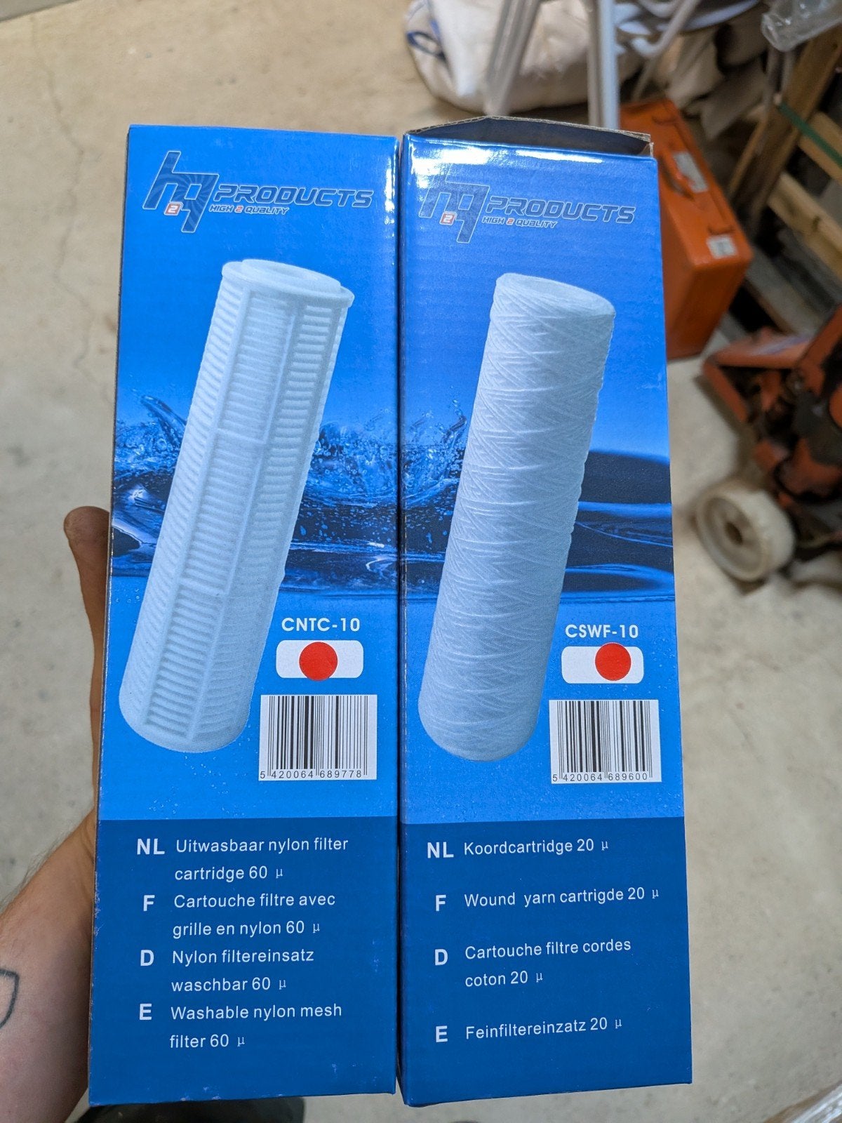 2 filters cntc-10 en cawf-10, Ophalen