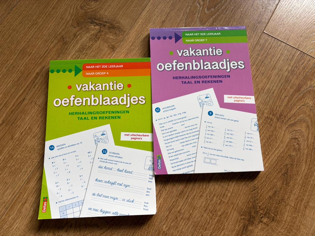 Vakantieoefenblaadjes - 2de en 5de leerjaar, Boeken, Ophalen, Zo goed als nieuw