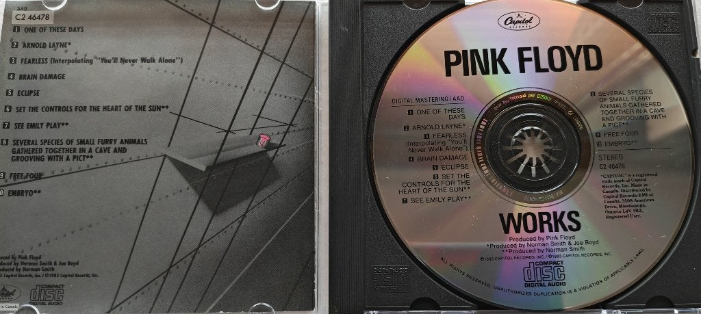 PINK FLOYD - Works (CD), Ophalen of Verzenden, Zo goed als nieuw, Psychedelic Rock, Album